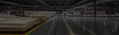 inside of a Tempur-Pedic mattress manufacturing plant